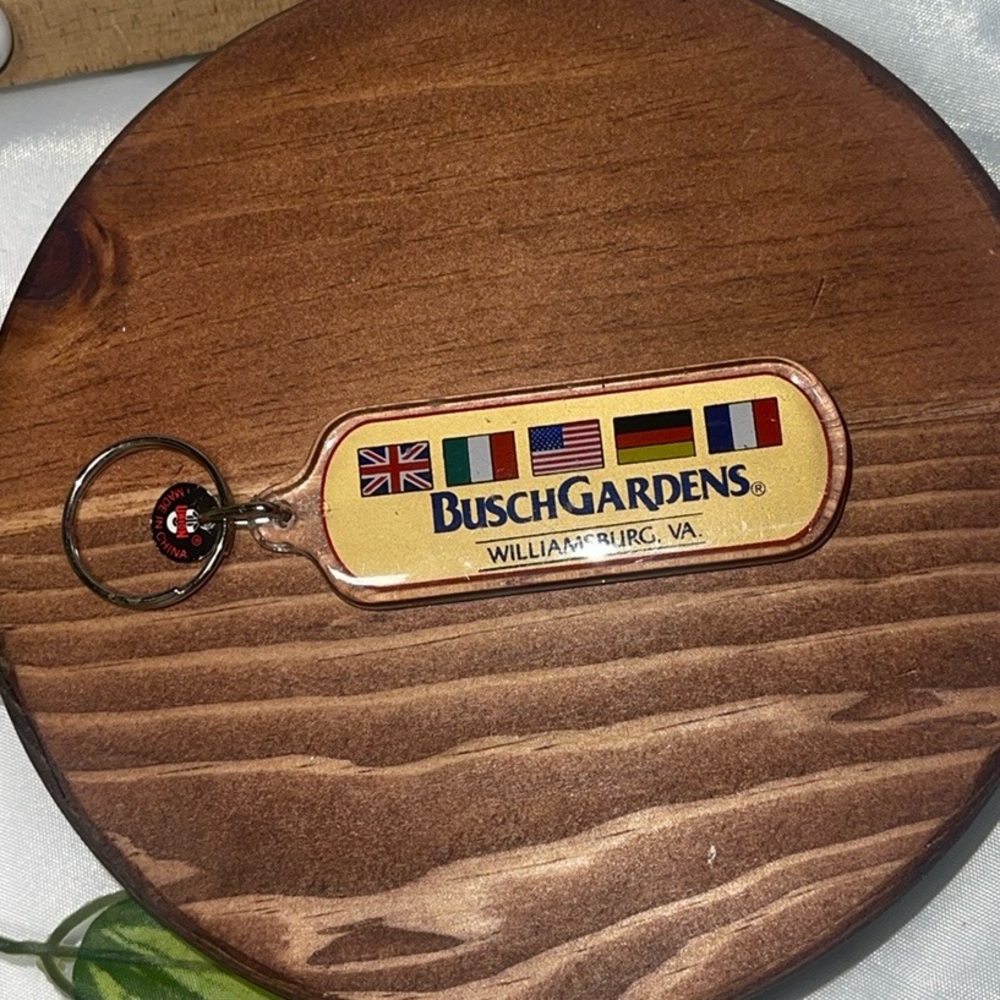 Busch Gardens Keychain with Flags